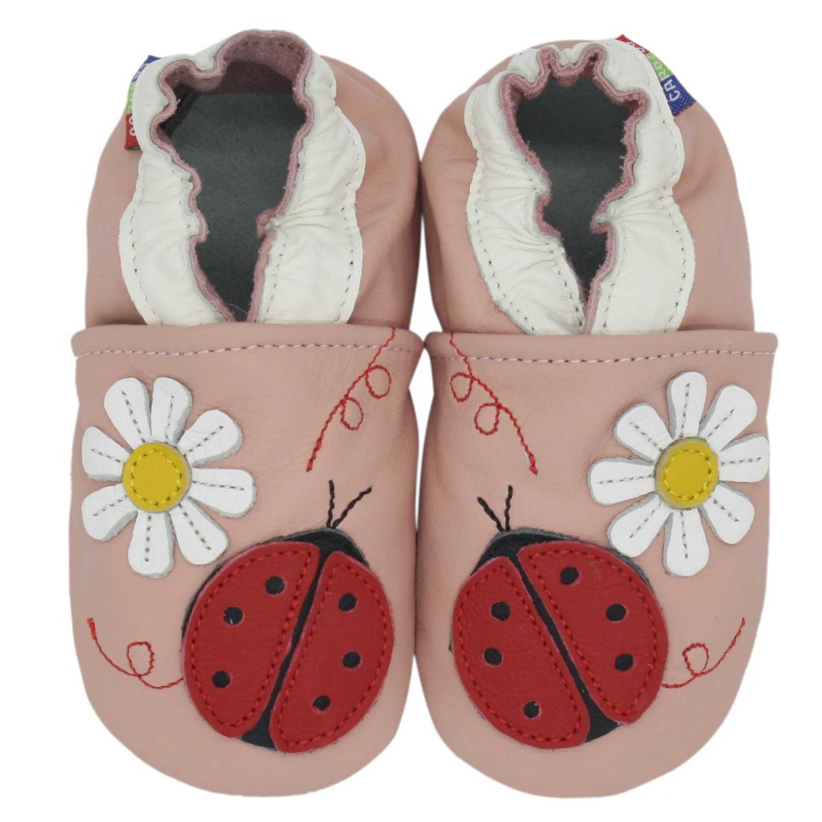 Carozoo cow leather baby shoes cute style baby shoes for girls first walking shoes soft soled leather baby shoes comfortable M240827