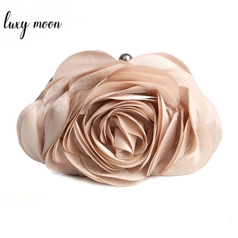 Evening Bag Flower Bride Small Purse Full Dress Party Handbag Wedding Wallet Women Floral Chain Lady Clutches EB034 y240826