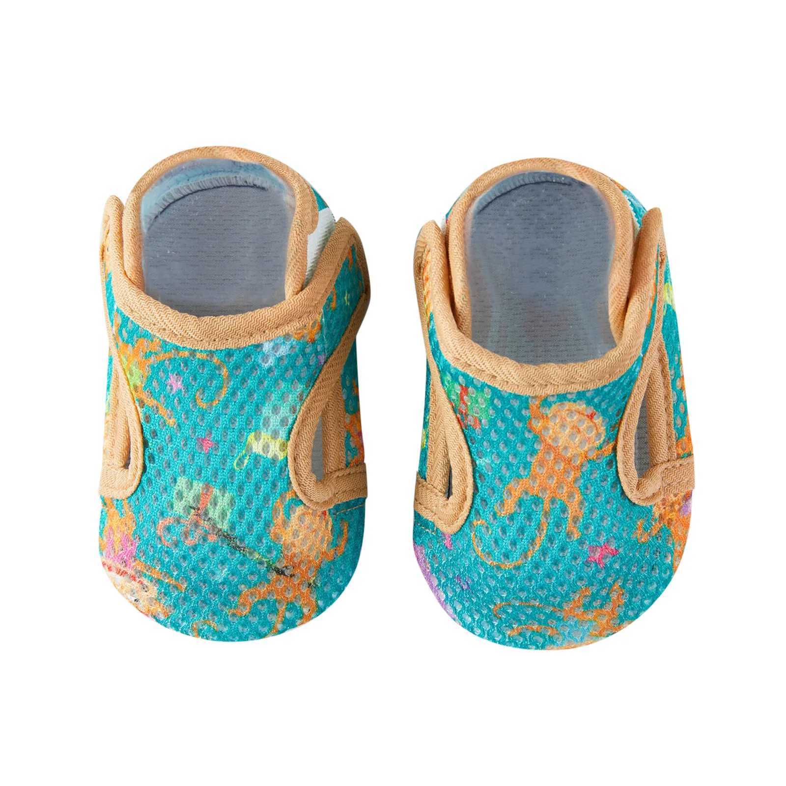 Baby boy girl shoes breathable cartoon anti slip indoor childrens floor slides baby first walking childrens cotton knitted shoes M240827