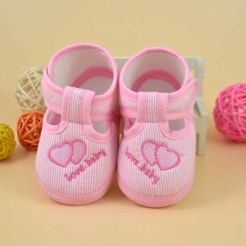 Pudcoco Spring and Autumn Newborn Soft Bottom Baby Shoes Baby Girls and Toddlers Sports Shoes Anti slip 0-12 M240827