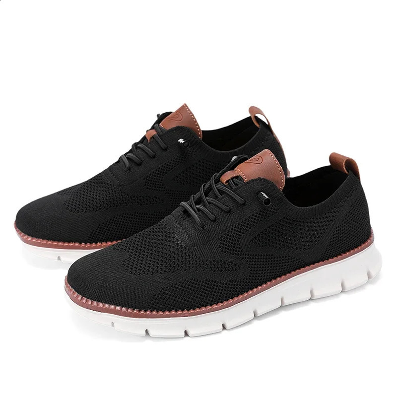 High quality Plus mens sports shoes soft mens casual shoes breathable thick mesh fashionable mens sports shoes walking and driving outdoor shoes 24082