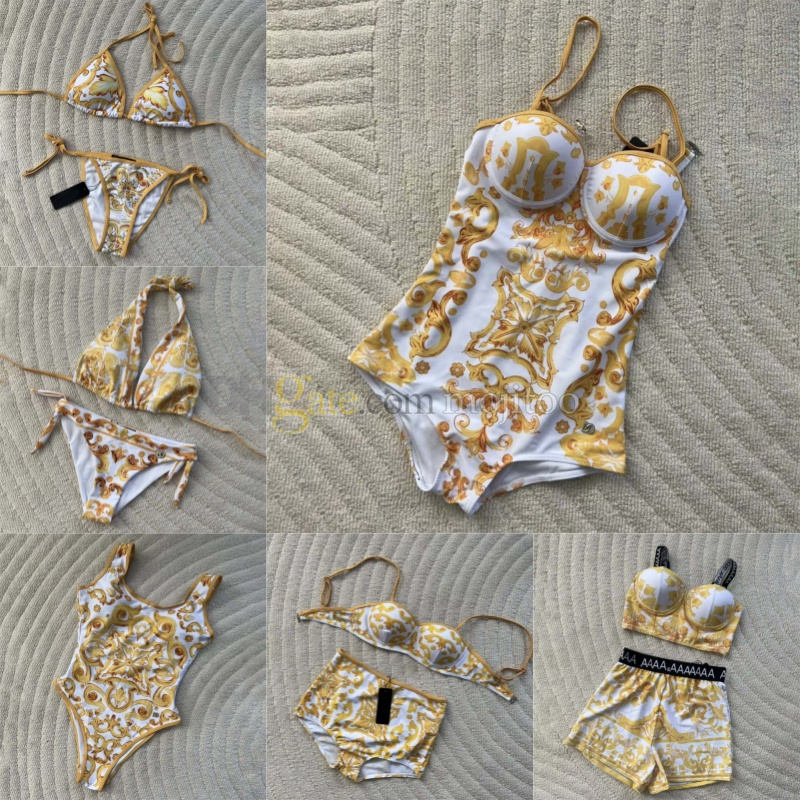 Vintage Match Women Swimwear Bikini Designer Bra Bra Rise Briefes Bikini Summer Beach Swimsuit Bathing