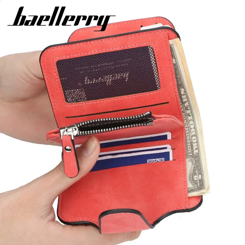 Baellerry Wallet Women Womens Short South Korea Clash Sandskin Coin Mini Katera 240827