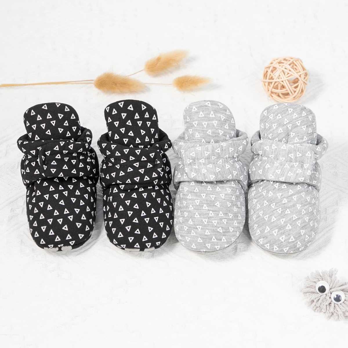 KIDSUN Freshman Socks Shoes Winter Warm Fluffy Soft Preschool Shoes First Step Walker Non slip Cotton Snow Boots Neutral Baby Bed Shoes M240827