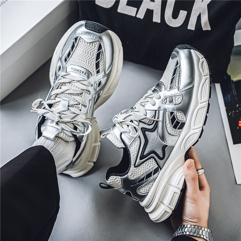 Men Sneakers Hot Sale Athleisure Shoes Wear-Resistant Thick-Sole Breathable Clunky Shoes Sports Shoes Running Shoes Free shipping