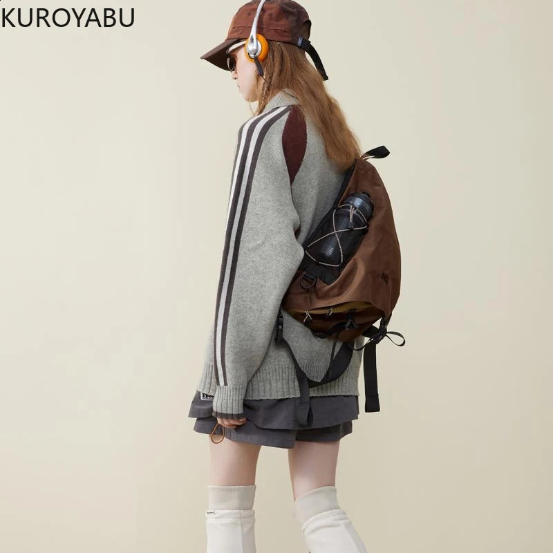 Chic Large Capacity Women Chest Pack Casual Hip Hop Travel Unisex Crossbody Bag High Quality Nylon Y2k Shoulder Bag Bolsos Mujer 240827