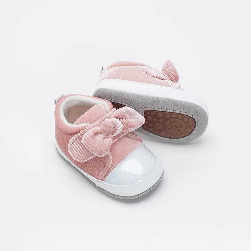 Autumn Baby Girl Fashion Bow Patch First Step Walker Newborn Shoes M240827