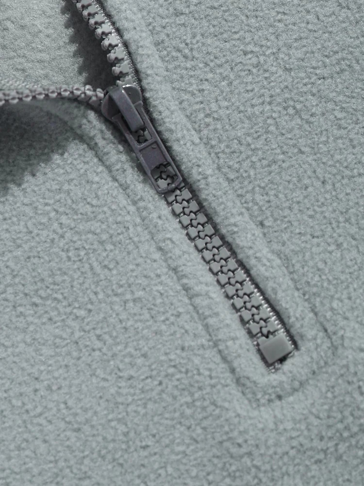 Mens Hoodie Camouflage Polar Wool Sweatshirt Alphabet Embroidery Street Clothing Zipper AutumnWinter Turtle Neck w240826