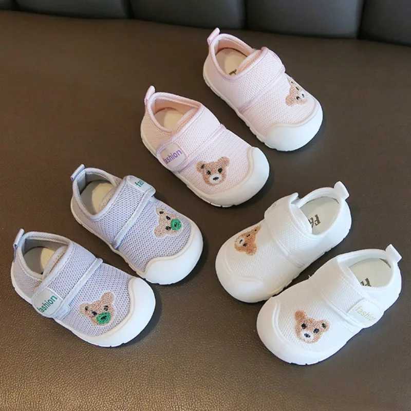 Preschool Net Casual Shoes Baby Shoes Anti slip Soft soled Tinian Shoes Mesh Breathable First Step Walker Baby Shoes Sports Shoes Baby Shoes M240827