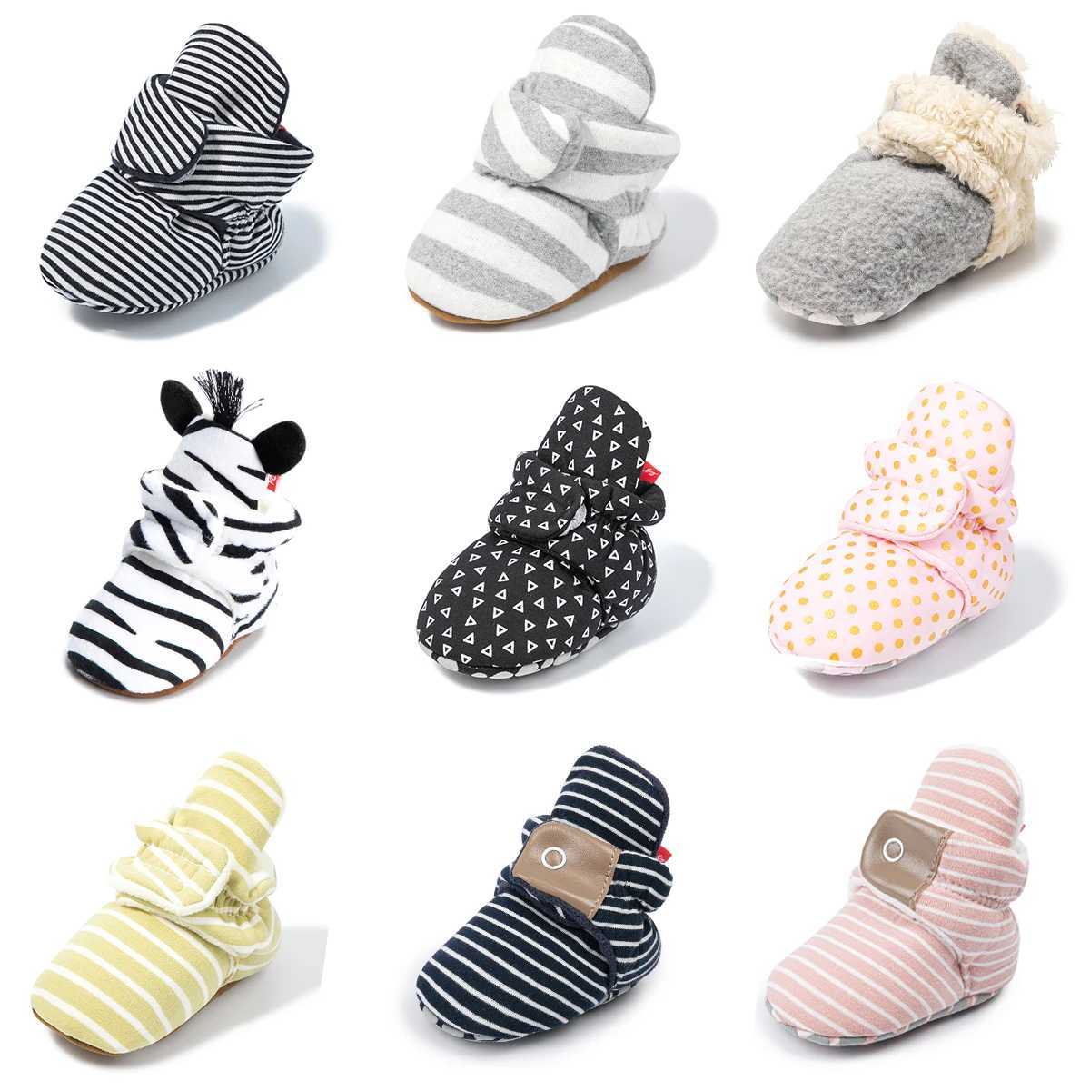KIDSUN Freshman Socks Shoes Winter Warm Fluffy Soft Preschool Shoes First Step Walker Non slip Cotton Snow Boots Neutral Baby Bed Shoes M240827