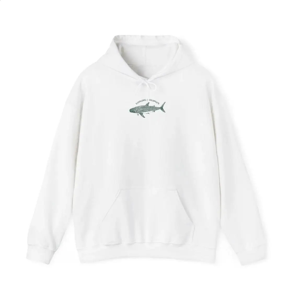 Shark Person Sweatshirt For Women Ocean Whale Shark Manga Printed Hoodies Long Sleeves Comfortable Fleece Loose Streetwear 240827
