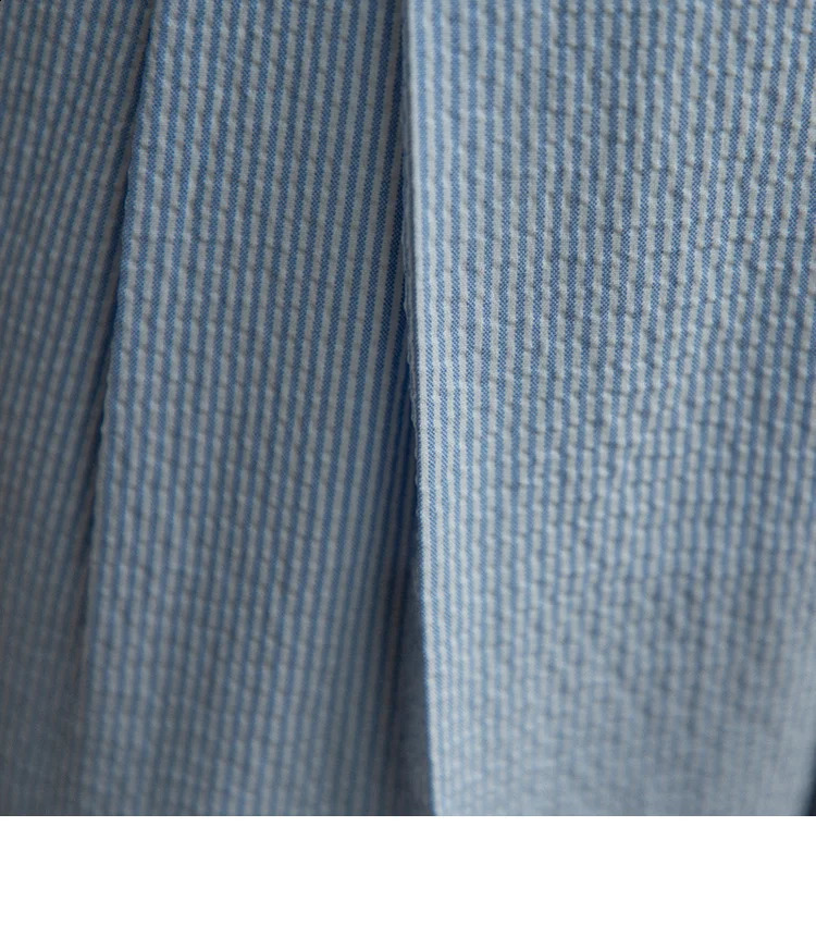 Seersucker Man Stripe Trousers For Men Trouser British Casual Outfits Social Pantalones Hombre Business Office Club 240827