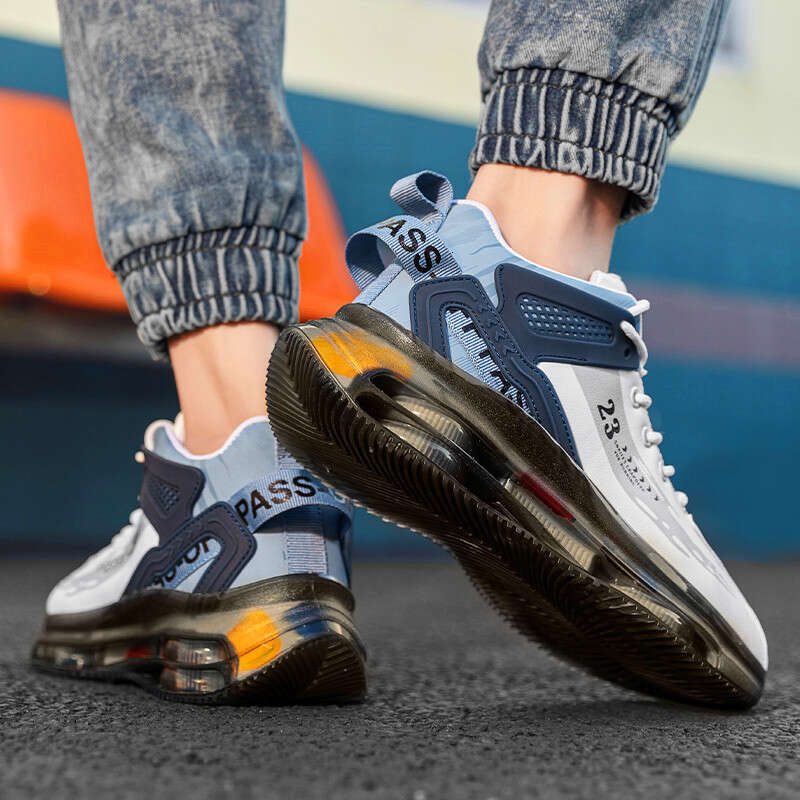 Stylish Men's Athletic Shoes for Sports - Enhanced Ventilation for Comfort during Running and Tennis Games Basketball Stylish Performance Footwea