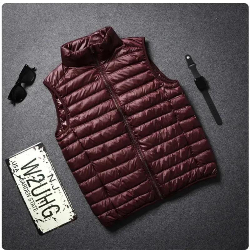 Outdoor Leisure Vest Men Pure Cotton Slim Warm Solid Color Coat High Quality n Selling Jacket 240827