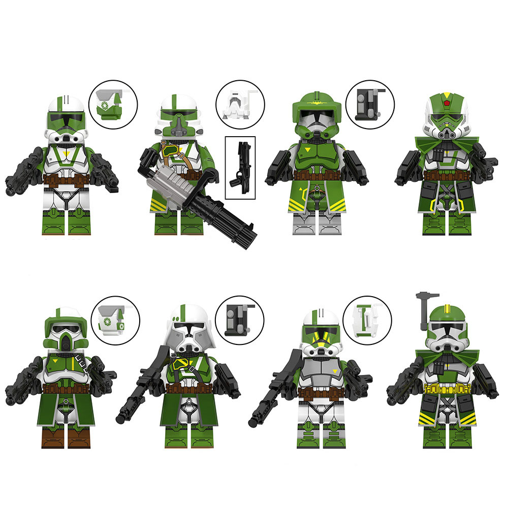 Foreign trade goods WM6125 TV movie series soldiers assembling human block toys in bags