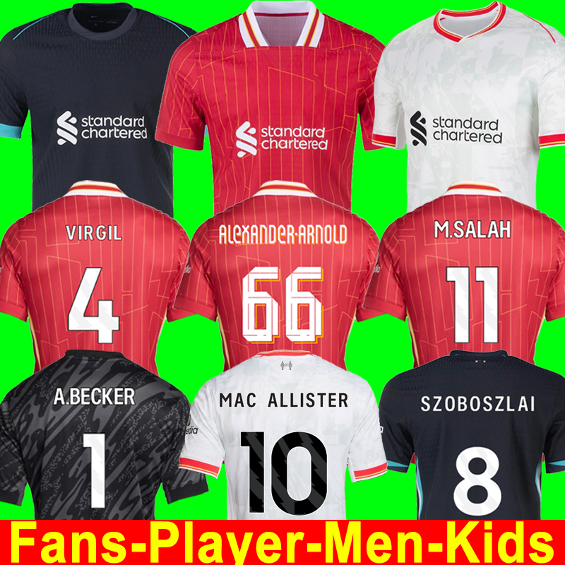 24 25 MAC ALLISTER soccer jersey 2024 2025 football shirt ENDO GAKPO CHIESA goalkeeper DARWIN Luis DIaz SZOBOSZLAI A.BECKER Player Version men kids kit uniforms 55