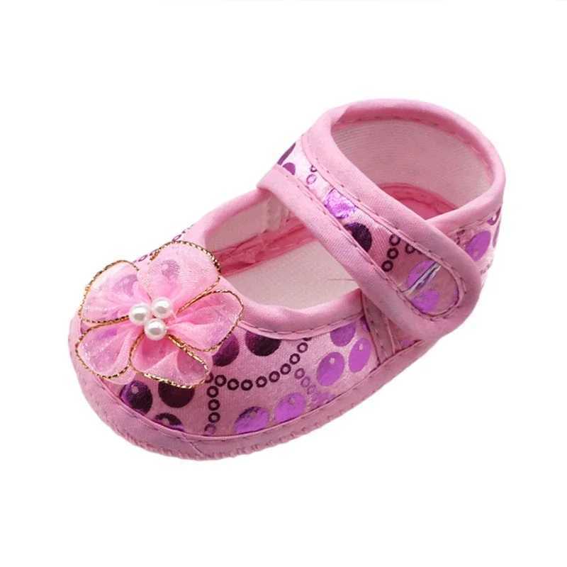 Autumn baby girl first walker light flower printed cotton shoes newborn soft sole casual childrens shoes 0-18M M240827