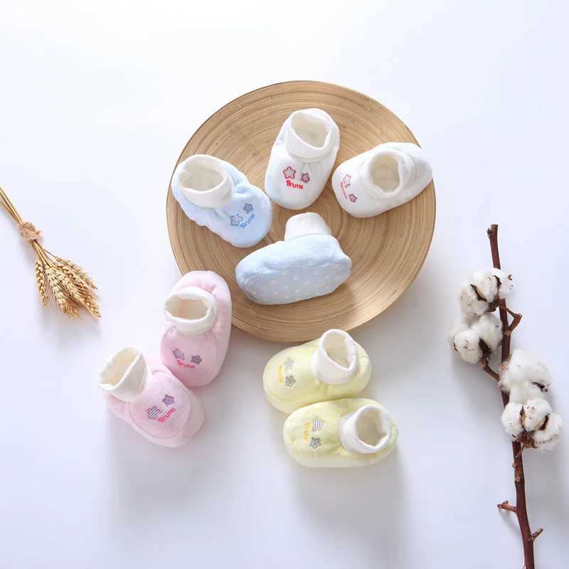 Baby 2 pairs of shoes baby boy girl shoes soft soled colored baby shoes childrens newborn shoes first walking boots M240827