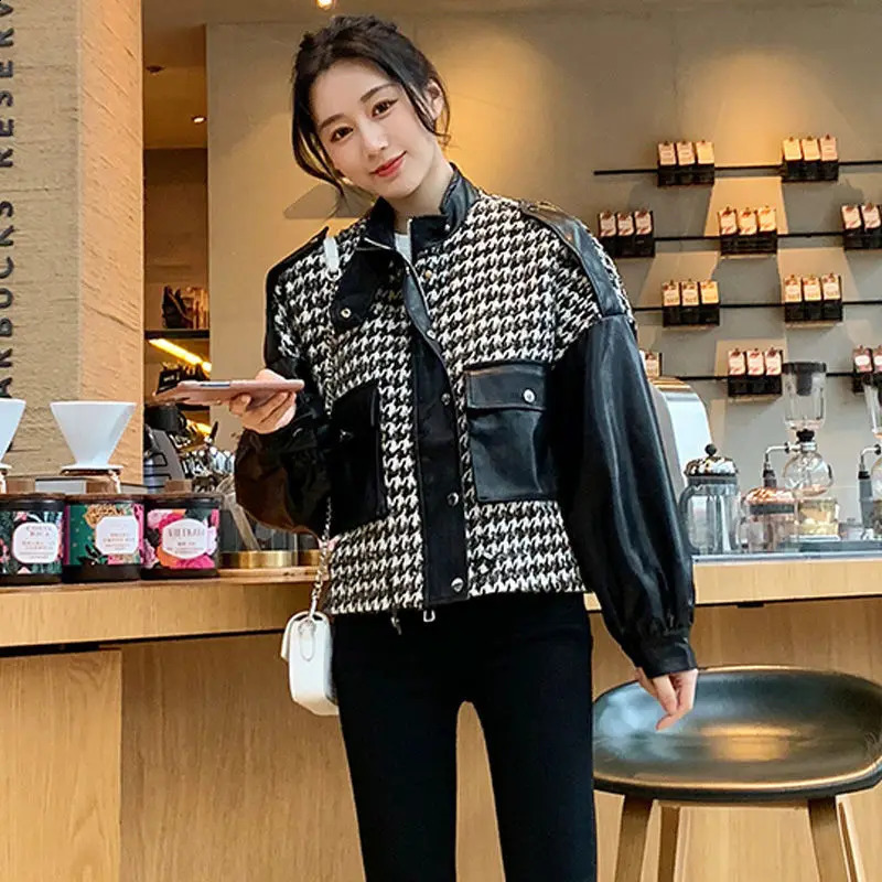 Short Baseball Jacket Woman Crop Trend er Fashion Female Clothing Winter Coat for Women Autumn Clothes Bomber 240827