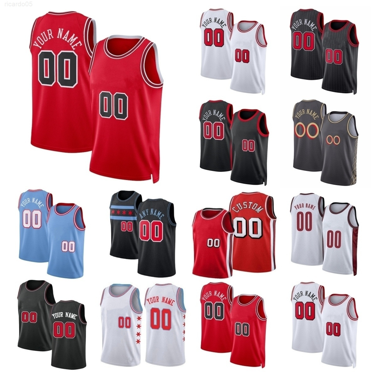 Zach LaVine Basketbal Jersey Gongniu Lonzo Ball Coby White Jalen Smith Josh Giddey Nikola Vucevic Javonte Green Matas Buzelis Ayo Dosunmu Men Women Youth