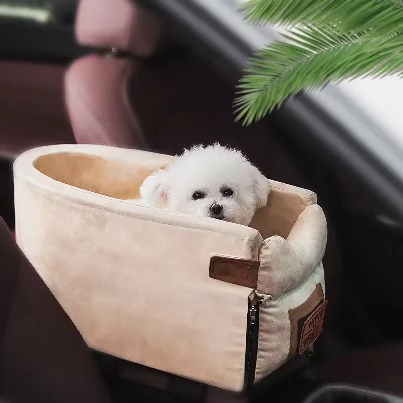 Portable Cat Bed Travel Central Control Car Safety Pet Seat Transport Carrier Protector For Small Dog Chihuahua Teddy