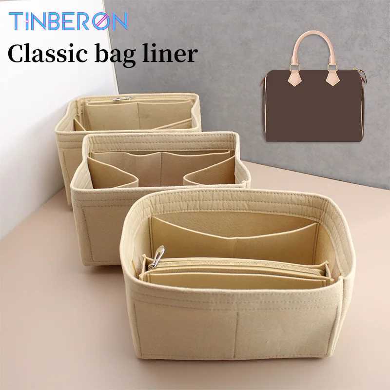 Tinberon felt insert bag organizer handbag inner bag cosmetics bag makeup storage travel bag accessories felt bag lining organizer W240826