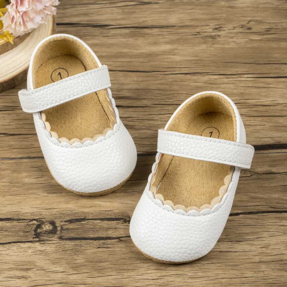 KIDSUN Spring/Summer Womens Shoes Newborn Flat Shoes First Step Walker Princess Dress Shoes Anti slip Rubber Sole Preschool Board Shoes M240827