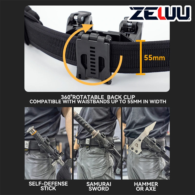 Multifunctional Stick Holder Tacical Adjustable Molle Clip Samurai Knife Tools Cover Portable Outdoor Survival Gear For Belt 240820