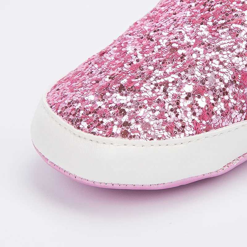 New baby shoes baby boy girl shoes sparkling gold dress pure cotton soft sole newborn baby crib shoes first step Moccasins M240827