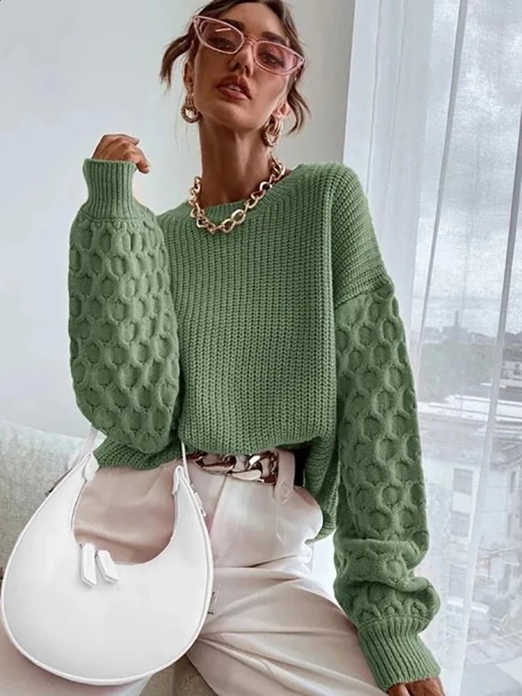 Elegant sweater womens long sleeved top knitted Oneck zipper red autumn and winter clothing jacket 240826