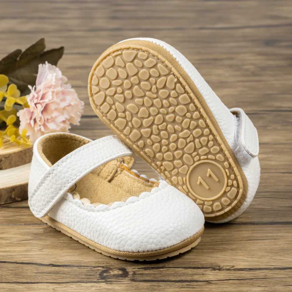 KIDSUN Spring/Summer Womens Shoes Newborn Flat Shoes First Step Walker Princess Dress Shoes Anti slip Rubber Sole Preschool Board Shoes M240827