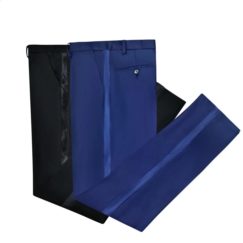 Suit Pant Black Edge Suit Trousers Black Satin trimmed trousers Man Trousers 1 Piece Tuxedo Pants 240827