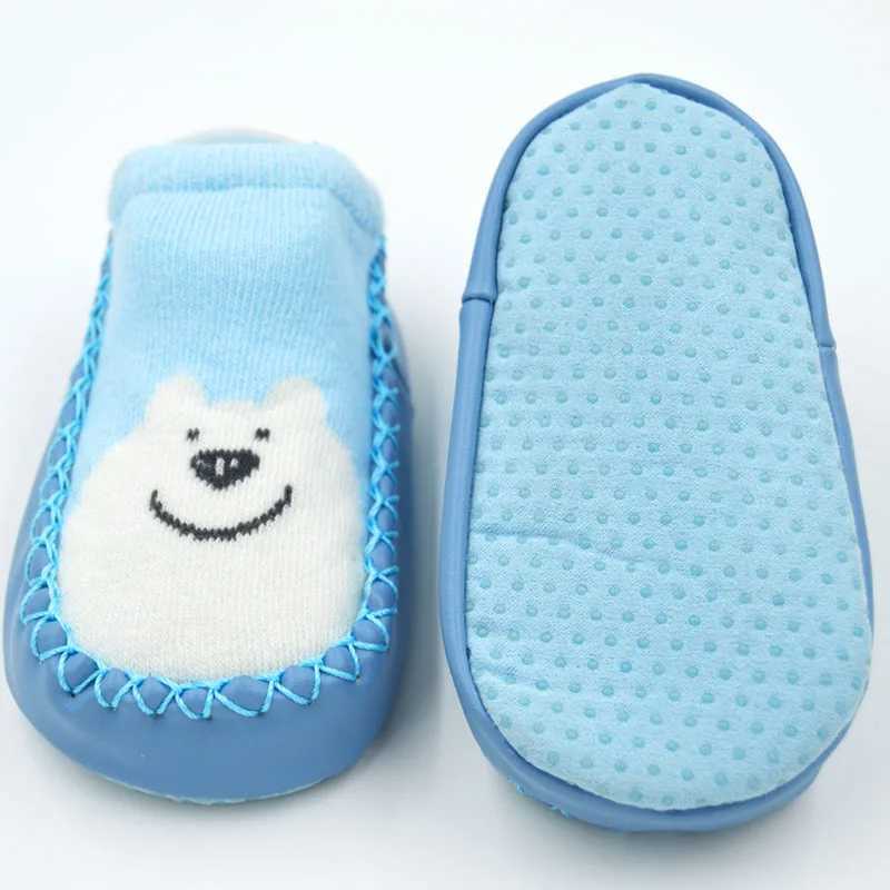 Baby and toddler shoes floor anti slip socks childrens girls and boys first step walking elastic knitted sports shoes (0-24 months) M240827