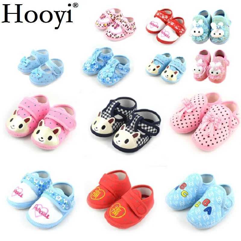 Autumn baby shoes newborns first step girls non slip shoes 0-24 months old baby socks animal cotton hooks and loops easy to wear M240827