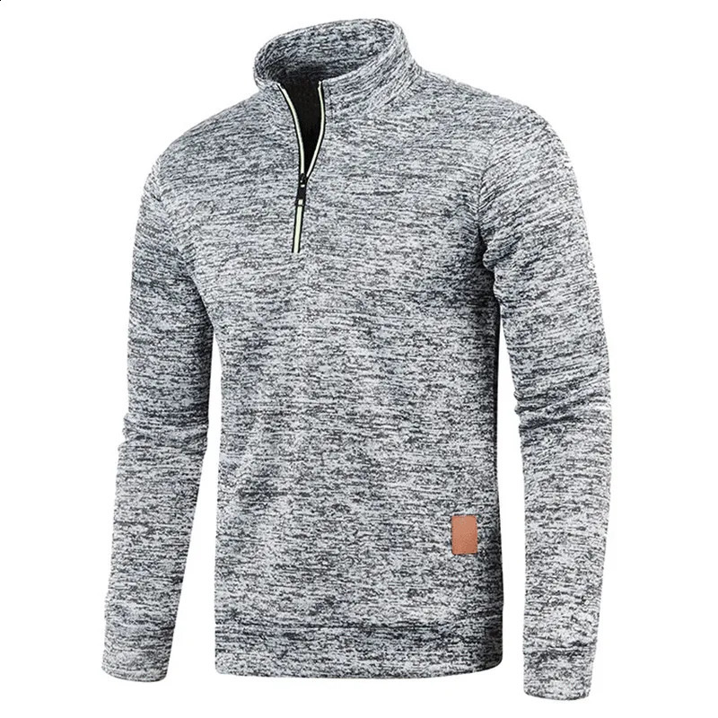 Winter long sleeved zipper sportswear mens fitness runner 240827