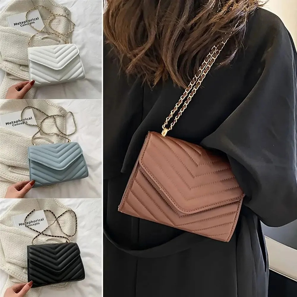 Single Shoulder Retro Fashionable Small Square Bag Crossbody Handbag 240827
