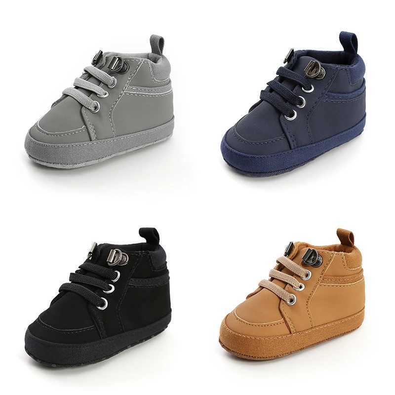 KIDSUN baby sports shoes for infants toddlers newborns and boys. Comfortable soft soled cotton high top anti slip shoes for toddlers M240827