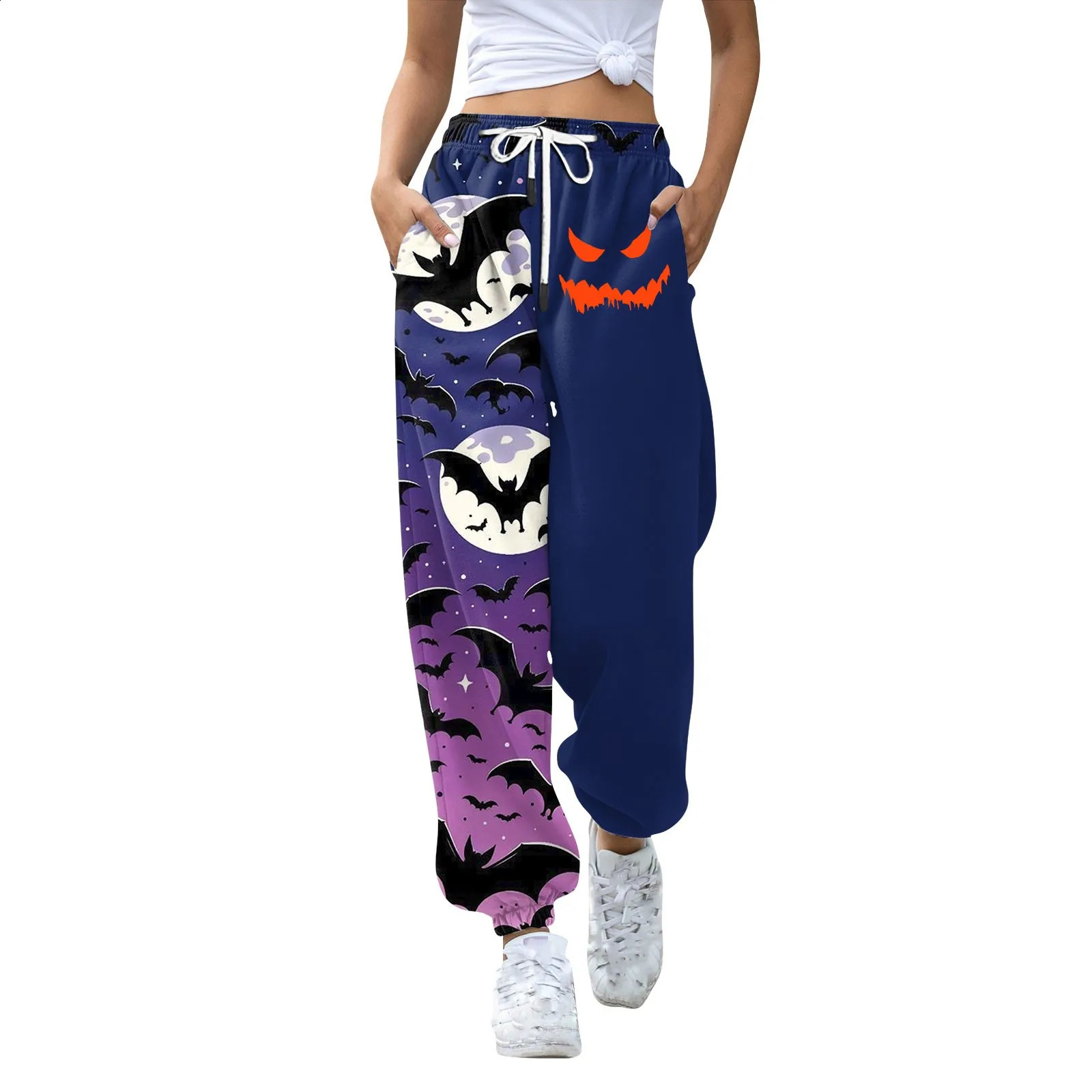 Womens casual fashion Halloween printed casual pants Pantalones De Mujer Cal Pantalona womens casual pants 240827