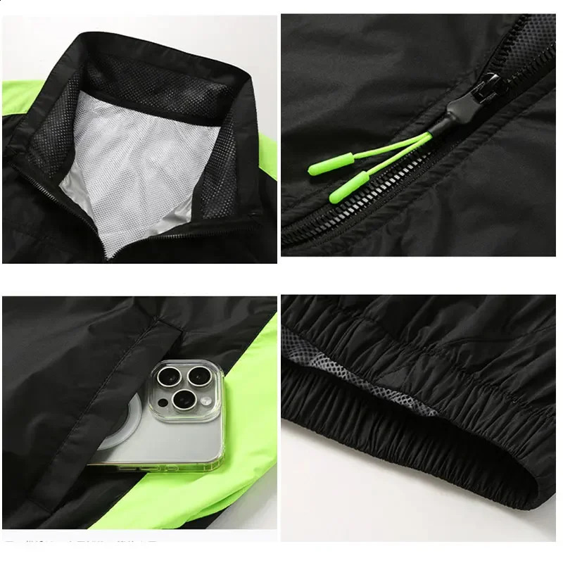 Mens ice refreshing vest motorcycle fan air conditioning clothing USB charging womens jacket body cooling 240827