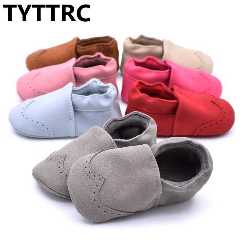 Nubuck leather baby shoes baby toddler baby boy soft sole first walking baby Moccasins high-quality childrens shoes 0-18M M240827