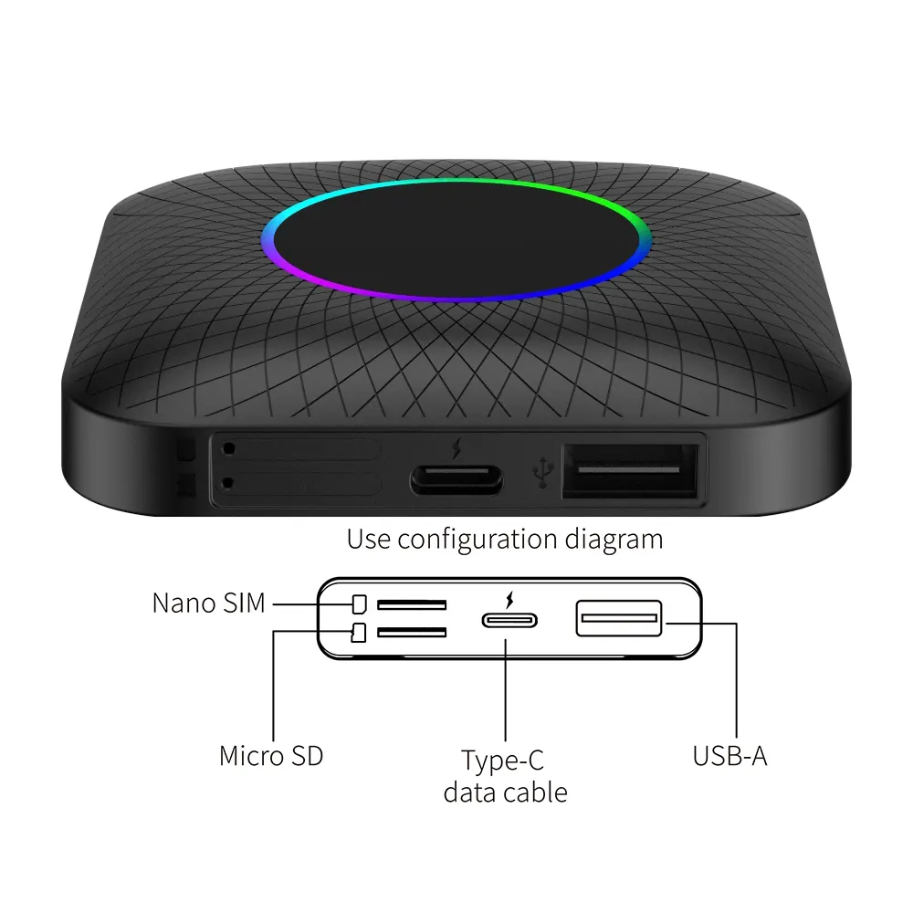 Carlinkit Qualcomm SMD660 chipset carplay ai box android 13 wireless carplay box 4G sim gps navigaiton youtube netflix media palyer box for car