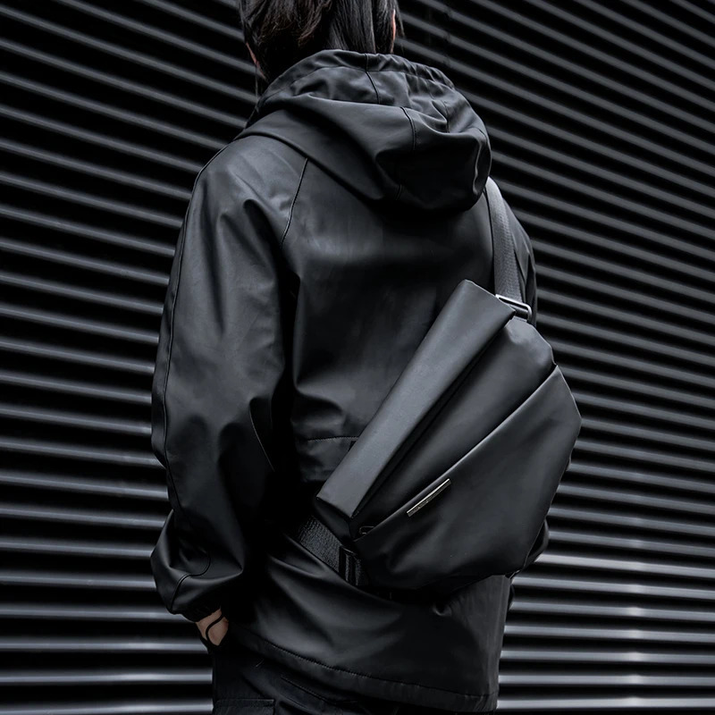 Mens Crossbody Bag Fashion Oxford Waterproof Simple Black Multifunction Males Shoulder For Youth 240826