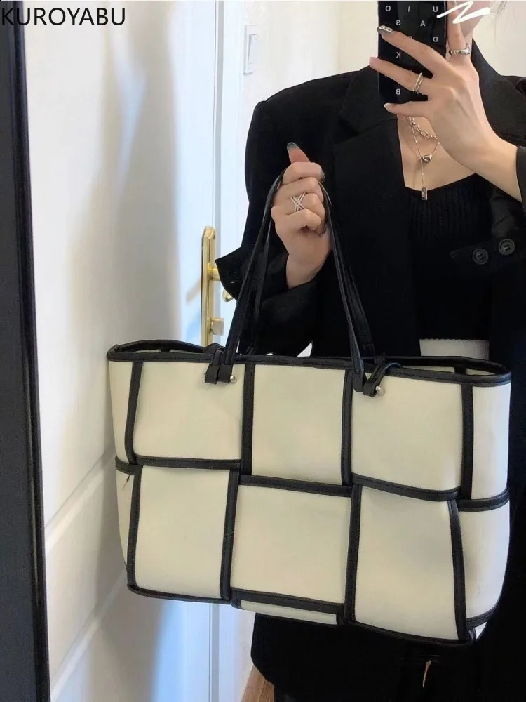 Women Tote Bag Large Capacity Y2k Shoulder Bag Fashion Crossbody Bag Handle Handbag Casual Women Handbag Big Shopper Bags 49A506 240827