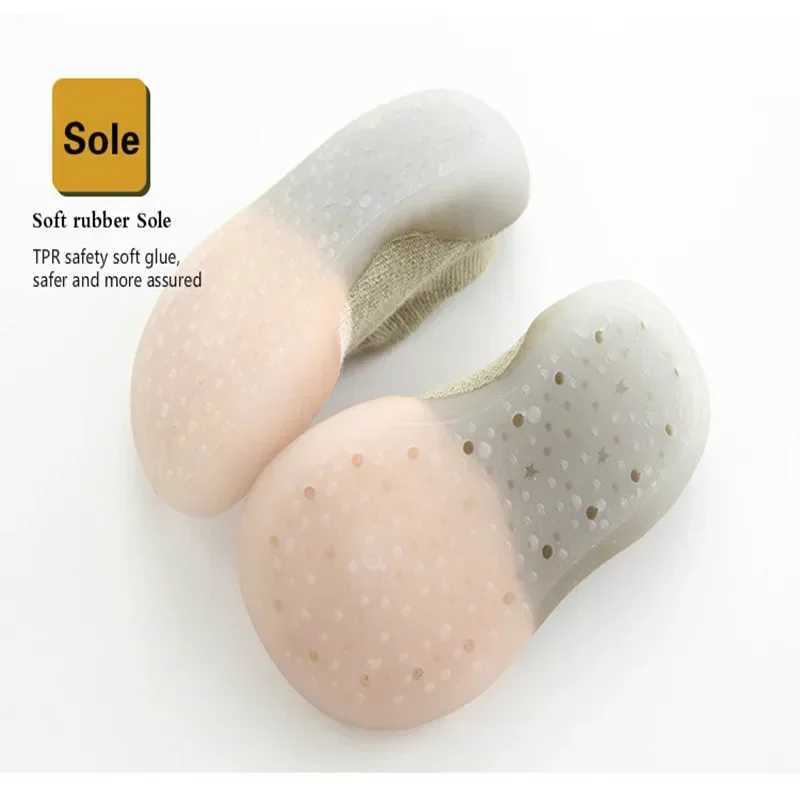 Baby shoes fashionable baby socks shoes for toddlers first steps for boys and girls toddler shoes anti slip soft rubber shoes M240827