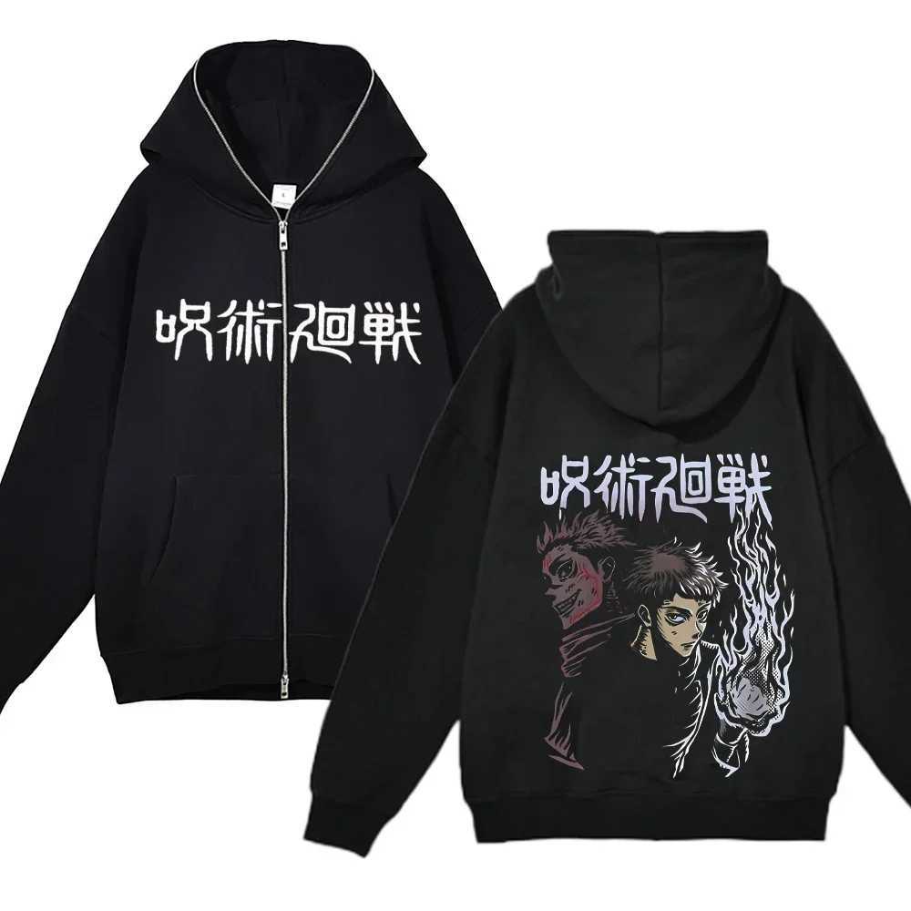 Anime Gojo Satoru Sweater Jujutsu Kaisen Zipper Jacket Gojo Hoodie Thin Flce Hoodie Zipper Y2k Hoodie X2410311