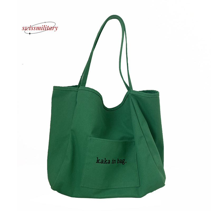 Swissmilitary Leisure Canvas Women's Summer 2024 New Fashion Tote Versatile INS Large Capacity Shopping Bag #28