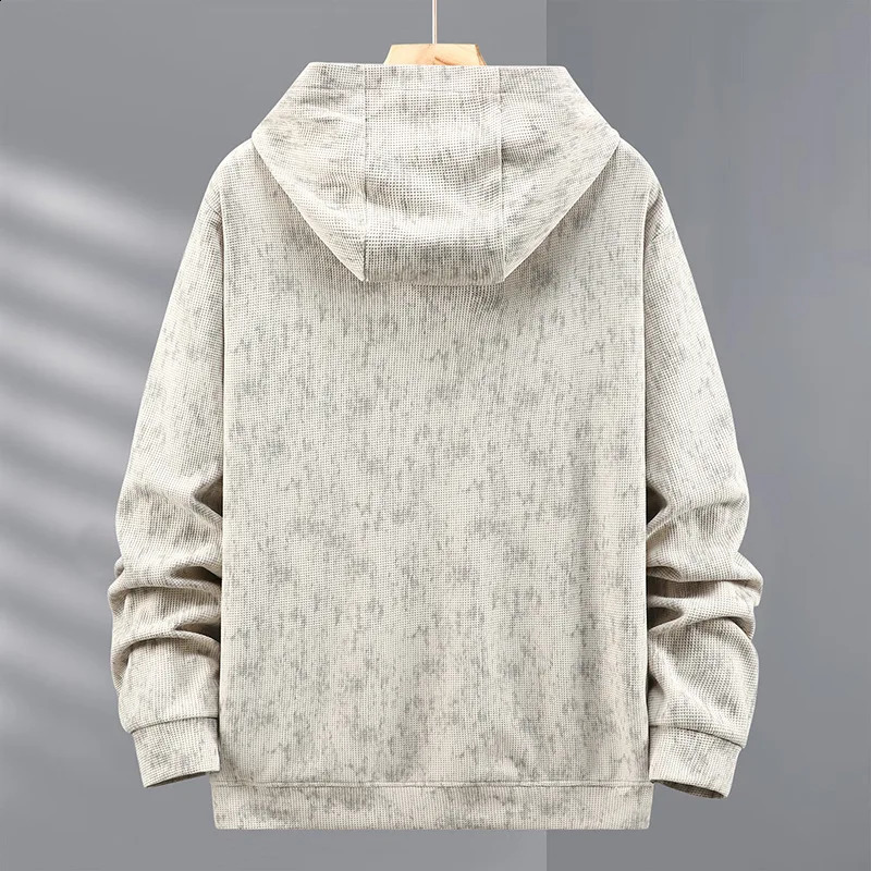 Mens Spring and Autumn Plus Size Hoodie Trend Fashion Casual Coat Young Handsome Loose 170kg 10XL 11XL 240826