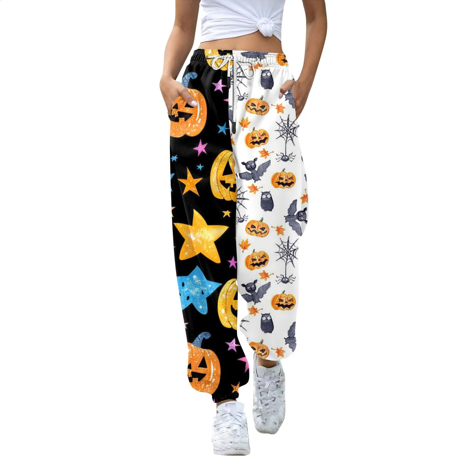 Womens casual fashion Halloween printed casual pants womens pants high waisted womens clothing sales bag pants womens casual pants 240827