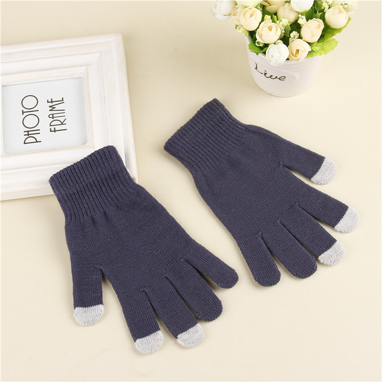 Men Women Touch Screen Gloves Autumn Winter Warm Mittens Female Winter Full Finger Stretch Comfortable Breathable Warm Cycling Glove Customize Logo HW