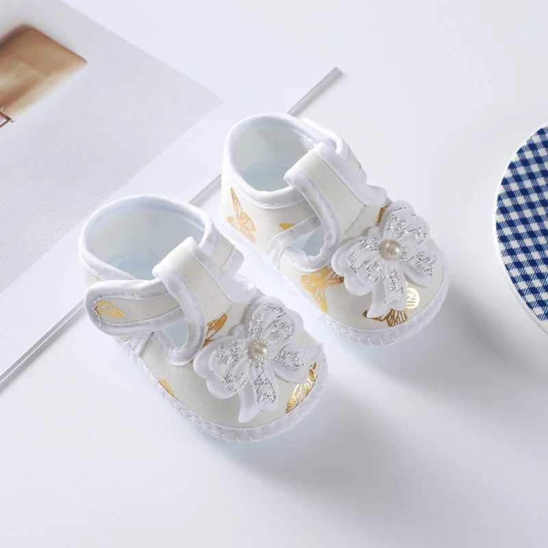 Stylish Baby Girl Floral Slippers Soft Sole Footwear for Spring and Autumn (0-8 months) M240827